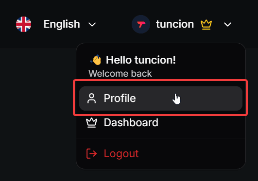 Profile Button