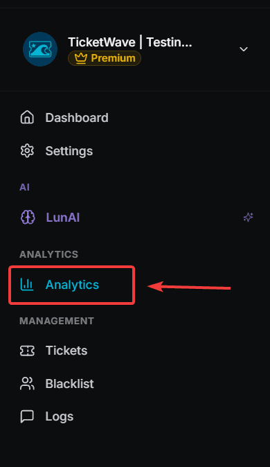 Analytics in the Navigation