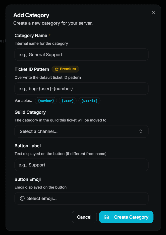 Add Category Form