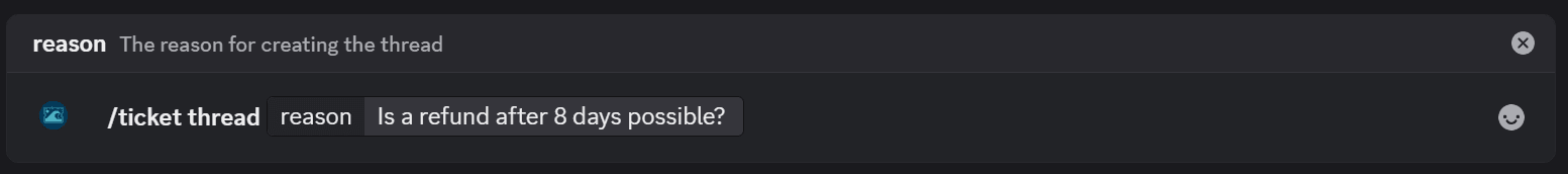 Thread Refund Example