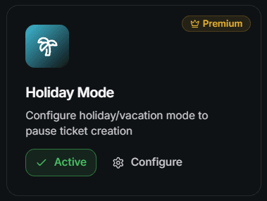 Holiday Module