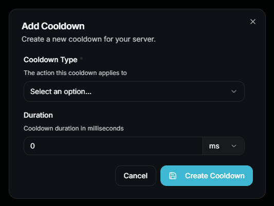 Add Cooldown
