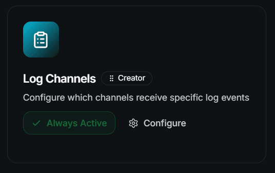 Log Channels Module