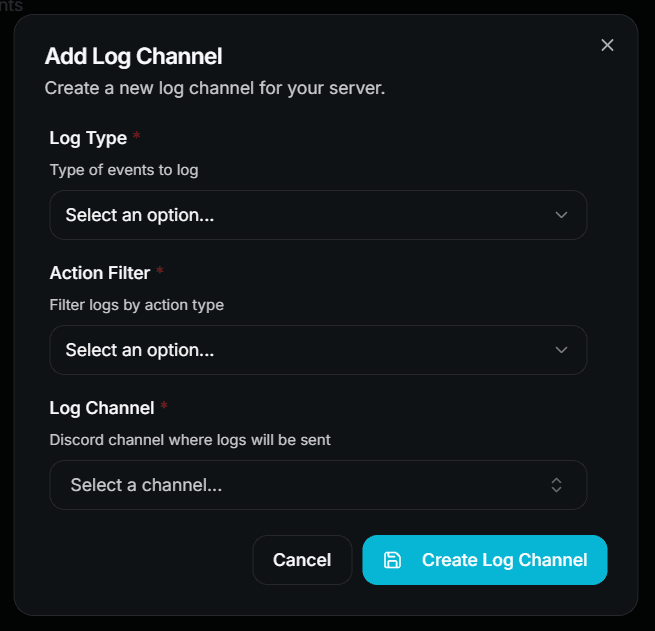 Add Log Channel