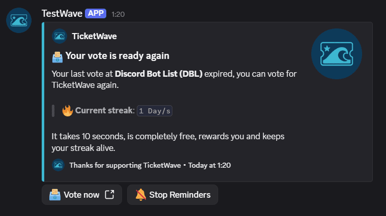 Reminder Embed