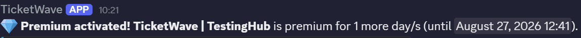 Premium Activated