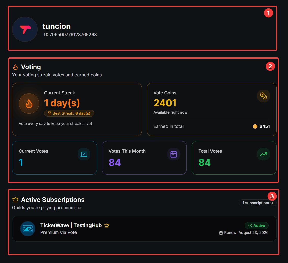 Profile Layout