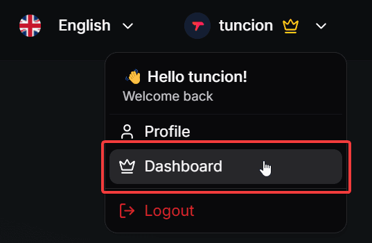 Dashboard Button